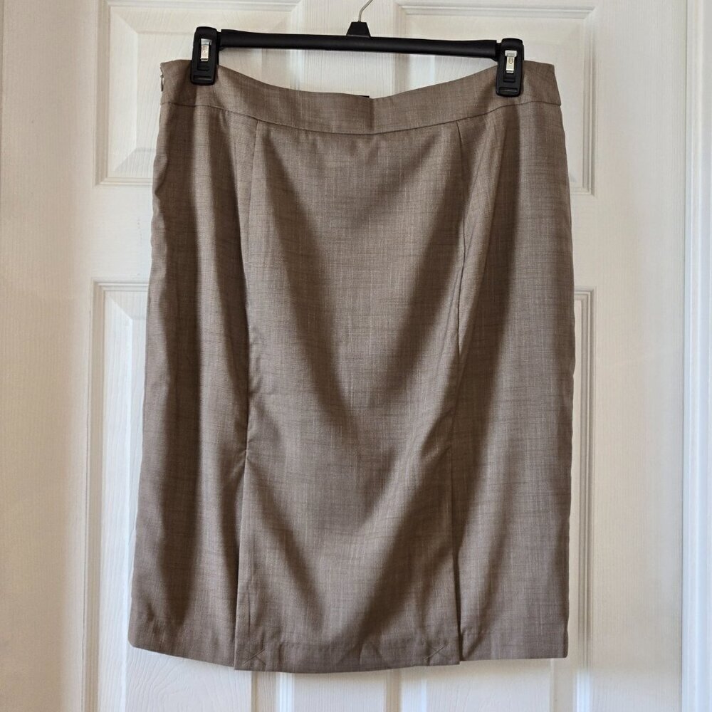 New York & Company Stretch Light Brown Straight Skirt Size 14 - Picture 2 of 11